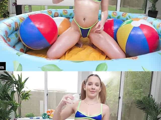 Becky Summer Gets Her Twat Doused In Oil And Cum