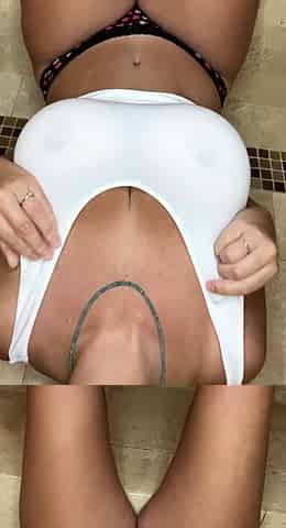 Amateur striptease and Solo masturbation