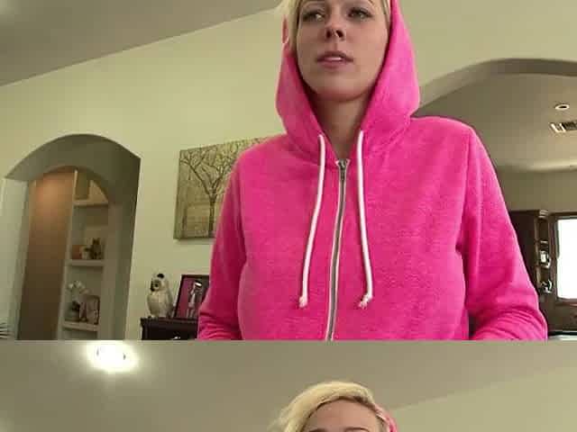 This short haired blond hotty with fake titties got a actually wonderful pounding