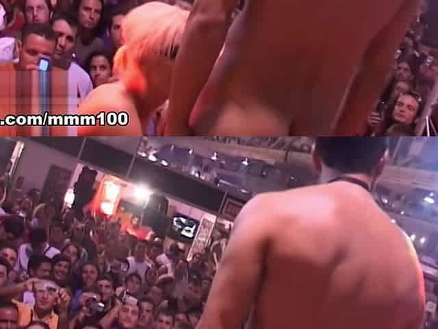 Marlon, fucking live on stage with two hot girls - MMM100