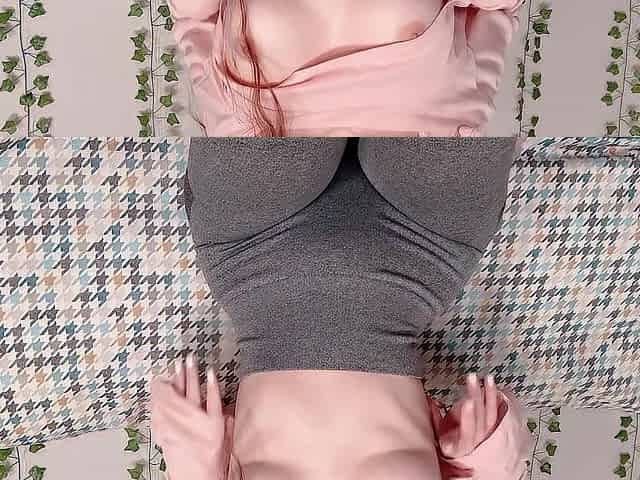 Morning yoga with squirt in leggings / also soaked