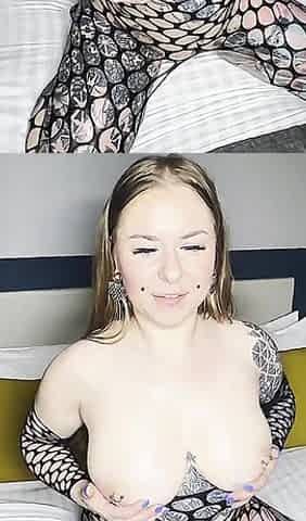 BBC Slut in Fishnets Worships That Big Dick. POV