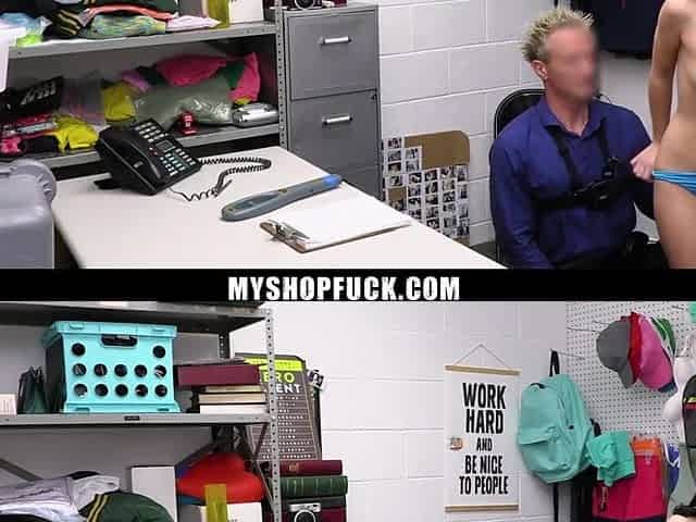 Teen Tries to Hide a Perfume Bottle in A Drawer, but Clarke Catches Her in The Act - Myshopfuck