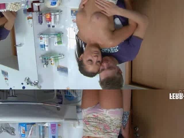 Hawt anal invasion in bath with breasty teen with natural large melons