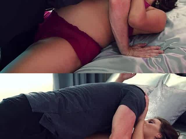 Luxury pregnant lady fitted her lover's big cock in bedroom romance
