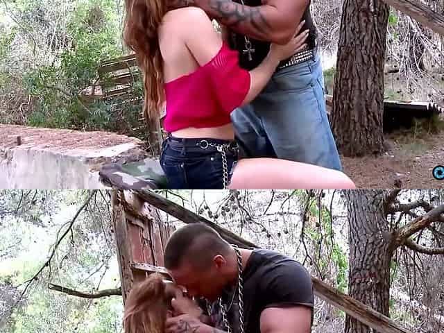 That babe's probably at the outdoor army fort and making her anal do its duty