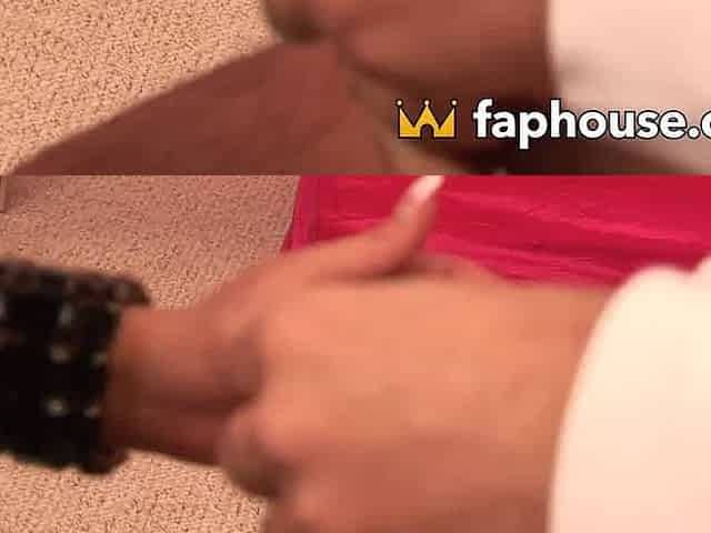 Sleek girl with big breasts and condoms, aiding a nude latina novice client