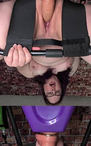 Riding a Big Dildo
