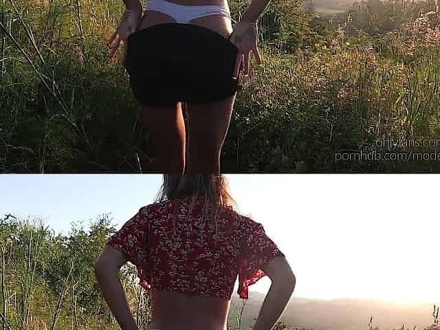 That babe Wanted a Wild Screw in Nature and Squirted All Over Me!