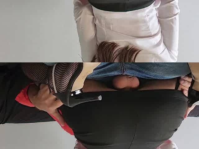 Lustful secretary is screwing with office boss for a salary increase