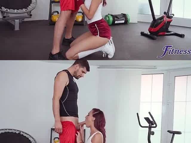A Big Dicked Gym Instuctor Fucks An Athletic Chick With Small Tits