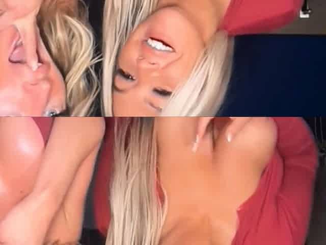 Two Hot British Blondes Engage in a Hot Pussy Licking