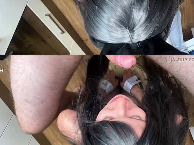POV Handjob Blowjob cumshot compilation