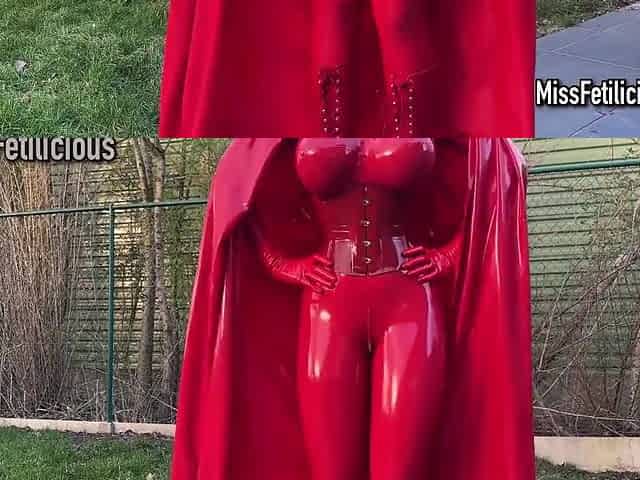 Latex Superhero With Miss Fetilicious