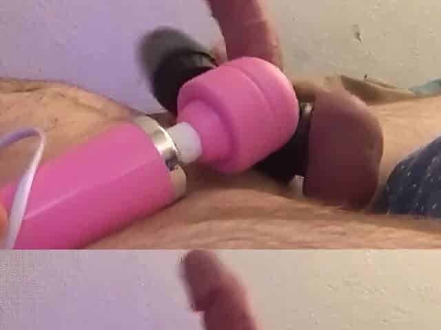 Wand and massage gun edging my rod
