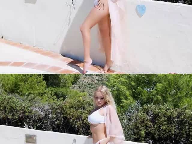 Busty milf angel gets nailed outdoors
