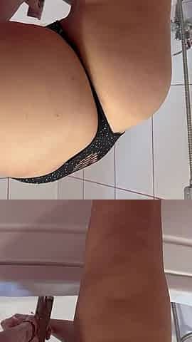Hair Wash Bent Over the Bath Tub 3