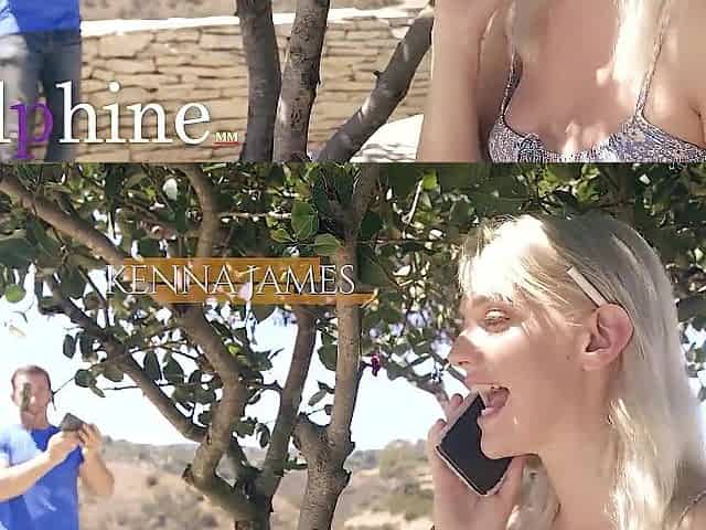 Delphine - Seductive nasty blond bangs rich stranger in mansion