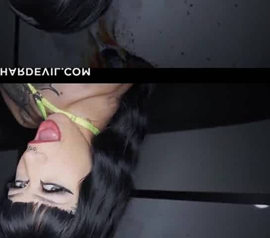 Tattooed bitch, Briella Coley, takes a BBC in the booty