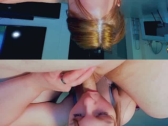 Hot Amateur Milf Deep Throat Blowjob Ends With Cum In Throat