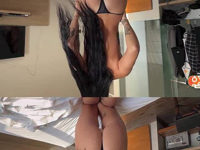 Her cute striptease drove me avid, I couldn't resist and filled her cunt with jizz