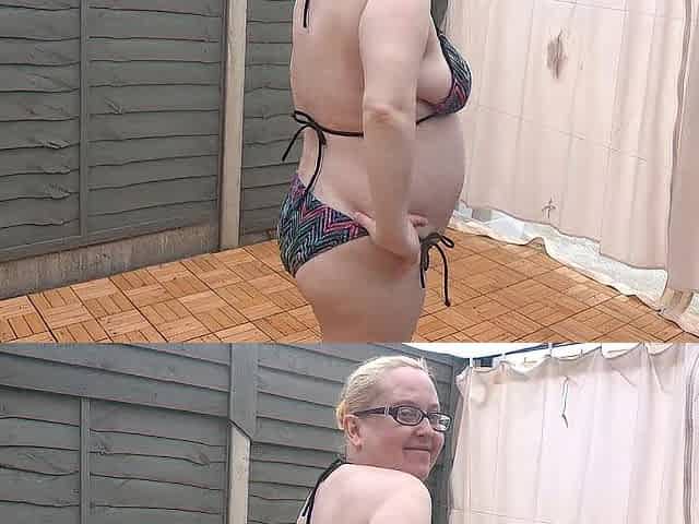 Wife in string Bikini