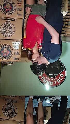 The store manager suggests his employee benefits in swap for coarse sex behind the stockroom