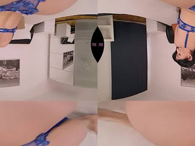 Orgasm On The Bed - Brunette Babe Solo Masturbation VR Porn with Toy