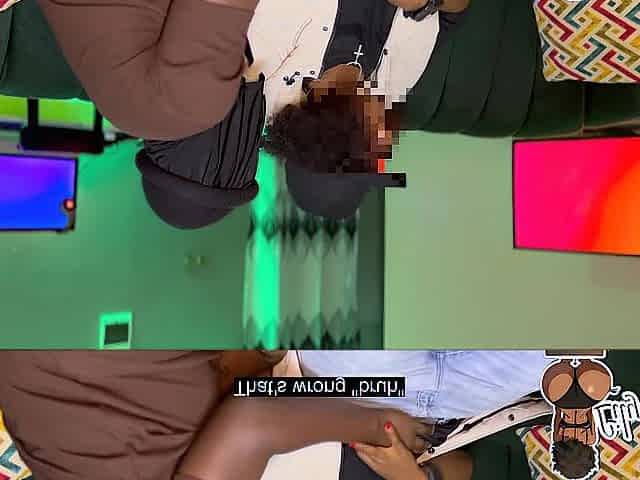 Thick butt black Lesbo chap tries wang and gets cum inside vagina