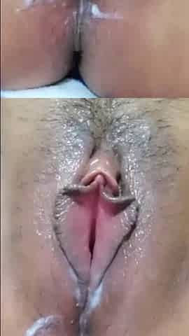 Amateur Creampie Close up
