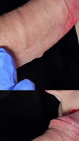 The Best Pig Mouth Close-up Smoking, Beautiful Oral Lip Cream and Huge Banging in a Moving Comb (red Lipstick)