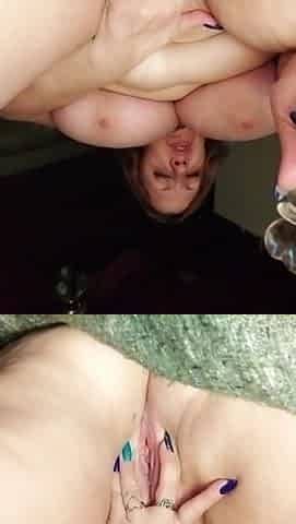 Fucking My Fat Pussy with My Crystal Dildo