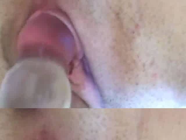 Amateur double toy masturbation