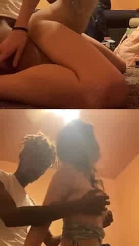 Teen make a video with college friend