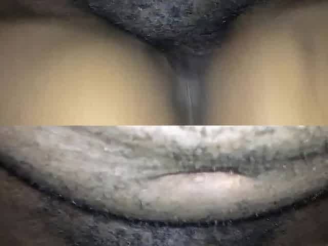 Back to back facials for youthful Black cumslut
