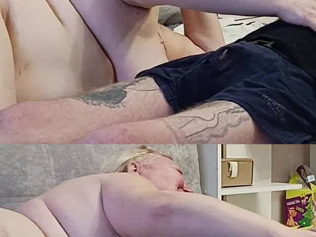 Neighbor Swallowed Cum and Continues to Suck Cock