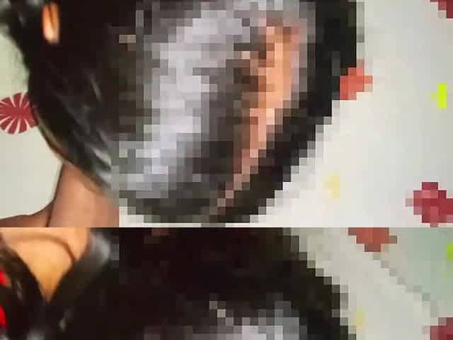 Aged Brunette hair: From Her Throat to Her Butt