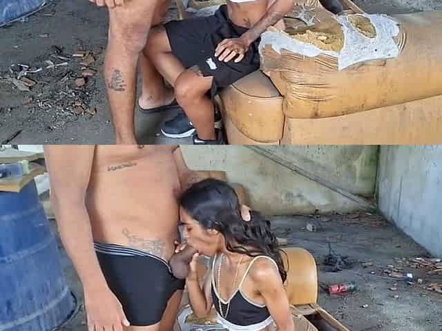 OnlyFans Teen Girl Taking Rough Ride On An Old Abandoned