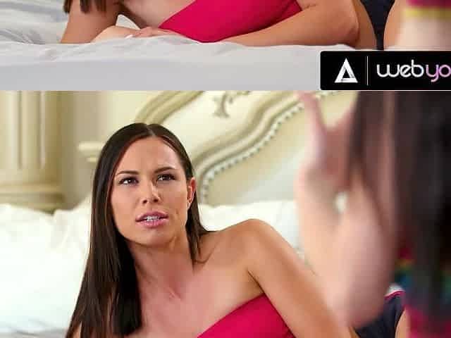 Competitive Rivals Aidra Fox & Jade Baker Turn Bedroom Tension Into Snatch Eating Over Same Prom Date