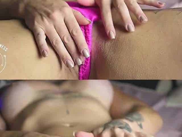 Sexy fitness beauty showing off online for everybody to watch.
