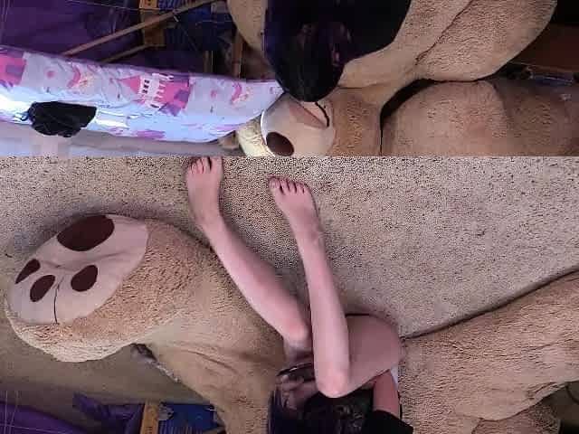 Bunny: Mini-Enema Mess on Bear