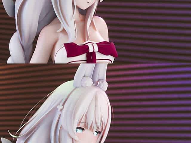 [mmd] Vicious-wigglewiggle Young Girl Bunny Girl Student Dress Miniskirt
