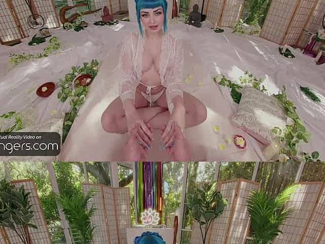 VR Bangers: Sexy Oily Gal Sucks And Bangs in The Butt