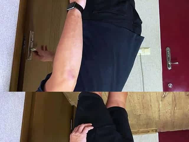 Stepbrother spies on sis in shower, can't stand against -