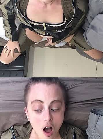 Cross-eyed Ftm masturbation