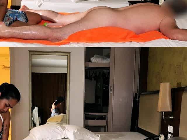 Hot Thai MILF wife gives rimjob massage