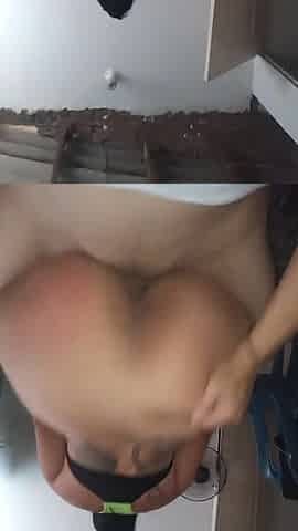Spanking Latina Big Ass Until Her Ass Is Red Turns Her on the Pain