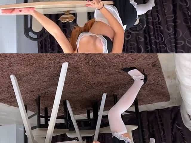 Slutty House Maid Clean my Balls - Pov BIG Boobs Missionary
