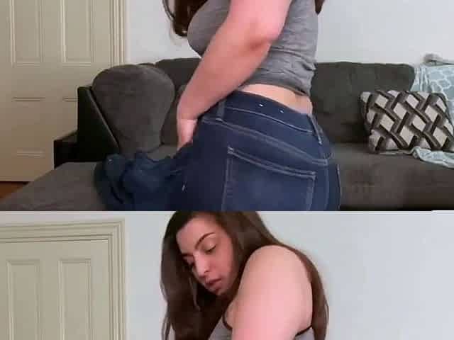 Indian Beauty Teases With Her Curves In Skinny Jeans