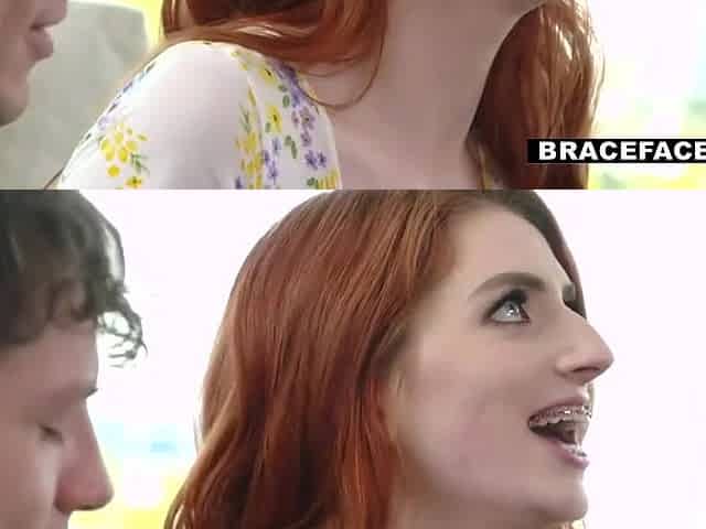 Aria Carson In Ginger Learns While Lickin